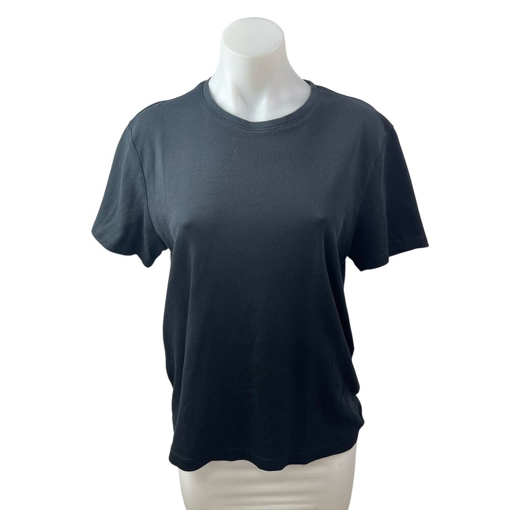 Banana Republic Women's Black Short Sleeve Crew Neck T Shirt Tee Top Size M